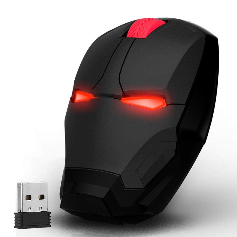 Mikayoo Ergonomic Wireless Mouse, Cool Mice 2.4G Portable Mobile Computer Mouse with USB Nano Receiver for Notebook, PC, Laptop, Computer, MacBook, Responds up to 50 ft - Image 1